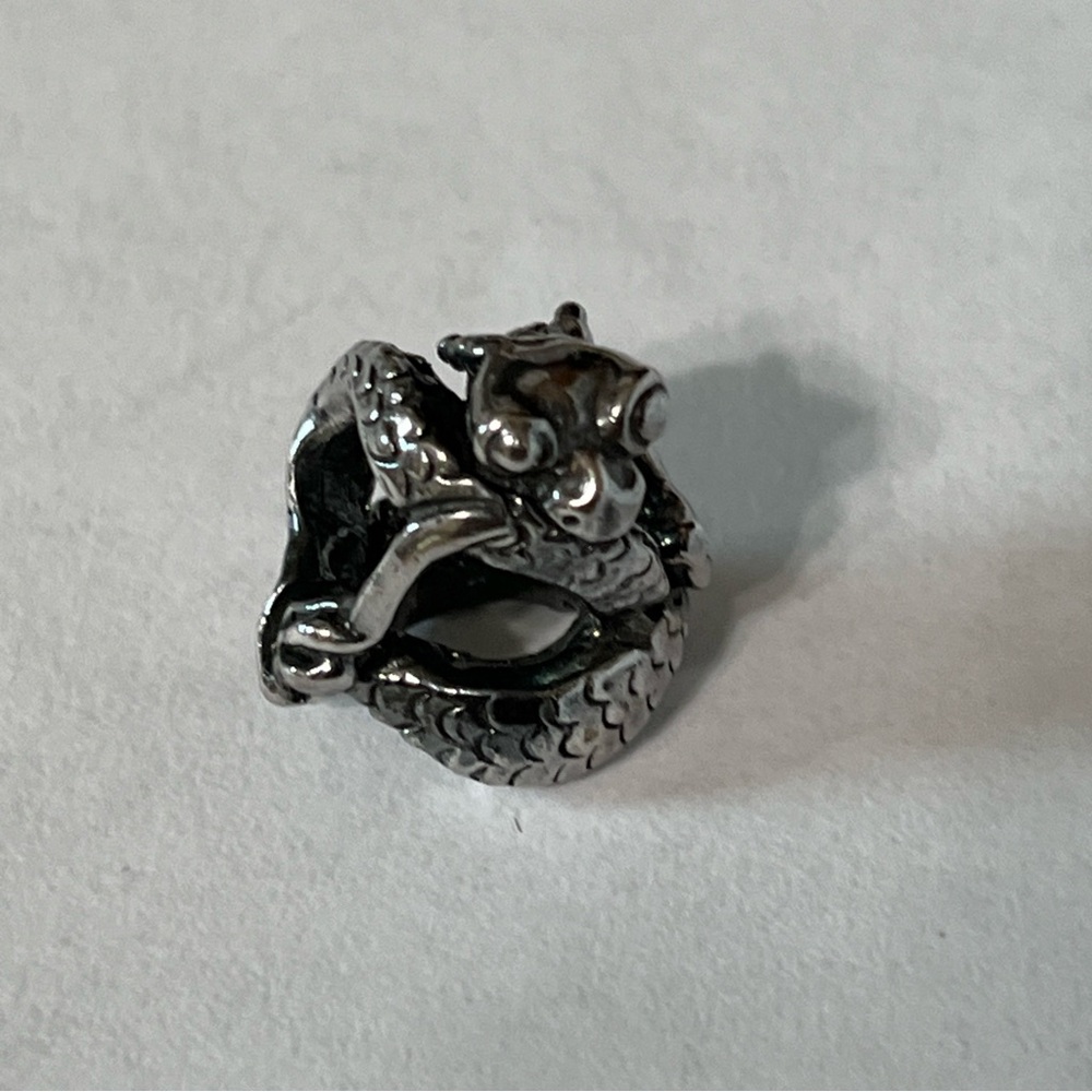 Trollbeads Baby Dragon Bead Charm Splitter Fantasy Pendant! Retired 2019.